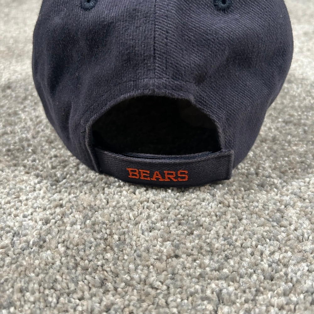 Chicago Bears NFL Hat Navy Blue Adjustable Baseball Cap Embroidered Logo Mens - Picture 4 of 5